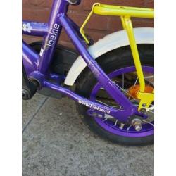 loekie kinderfiets ideale fiets om te leren incl zijwieltjes