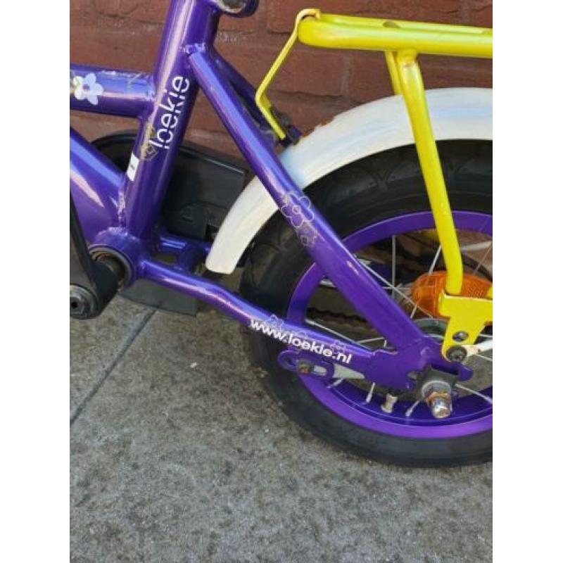 loekie kinderfiets ideale fiets om te leren incl zijwieltjes