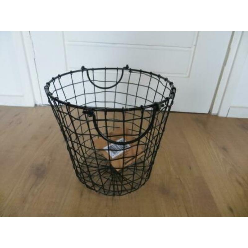 IJzeren korf zwart van het merk Norlander nieuw (Iron Basket