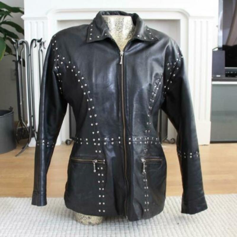 Exclusieve Leren Sticks & Jones Jas (M) winterjas