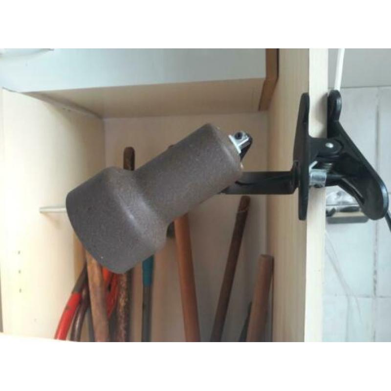 Vintage klemspot lamp spot roest