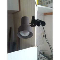 Vintage klemspot lamp spot roest