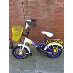 loekie kinderfiets ideale fiets om te leren incl zijwieltjes