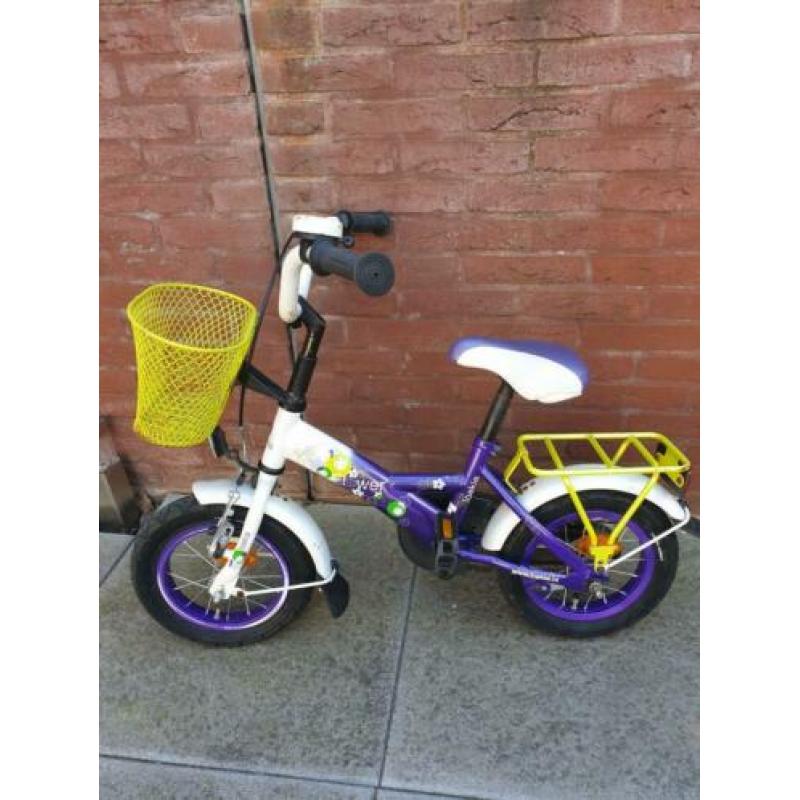 loekie kinderfiets ideale fiets om te leren incl zijwieltjes