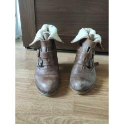 Leren hak maat 40