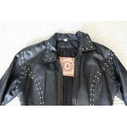 Exclusieve Leren Sticks & Jones Jas (M) winterjas