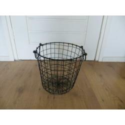 IJzeren korf zwart van het merk Norlander nieuw (Iron Basket
