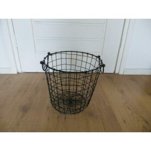 IJzeren korf zwart van het merk Norlander nieuw (Iron Basket