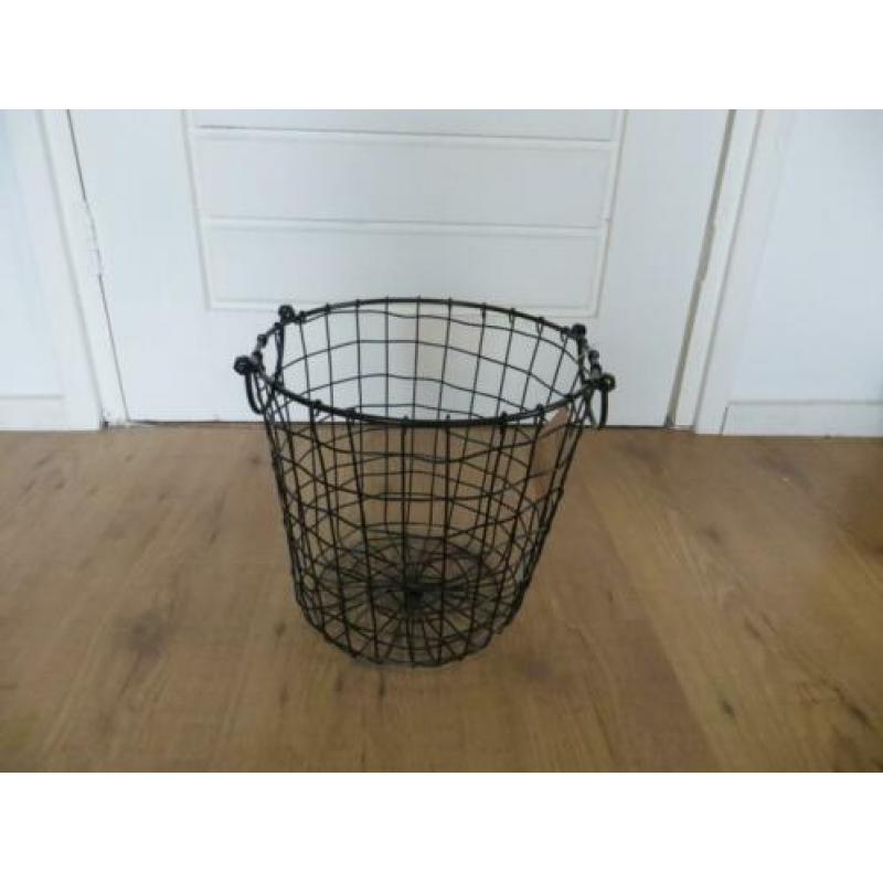 IJzeren korf zwart van het merk Norlander nieuw (Iron Basket