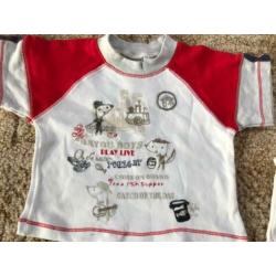 Trui met capuchon en shirt maat 62.nieuw