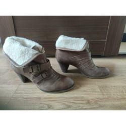 Leren hak maat 40
