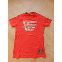 Rood shirt/T-shirt van Superdry, maat L