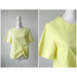 COS - mooie zomers gele top met knoop / maat S