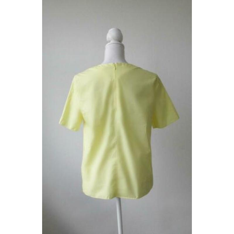COS - mooie zomers gele top met knoop / maat S