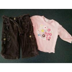 Broek en shirtje (maat 68)