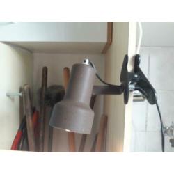 Vintage klemspot lamp spot roest