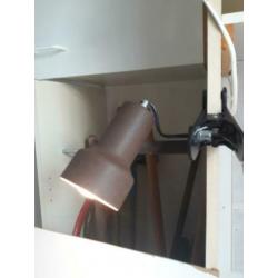 Vintage klemspot lamp spot roest