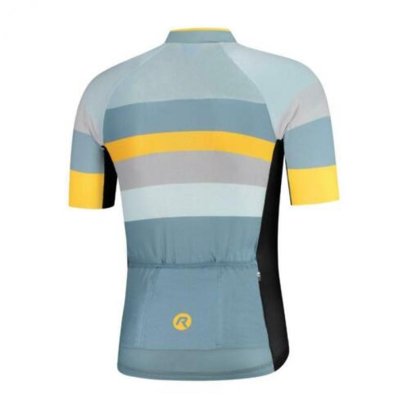 Fietsshirt Rogelli Peak grijs/oranje Pro pasvorm