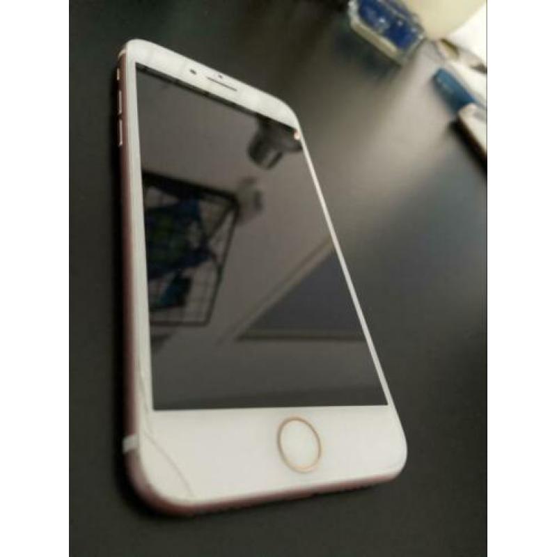 IPhone 7 rose+hoesjes & screenprotector