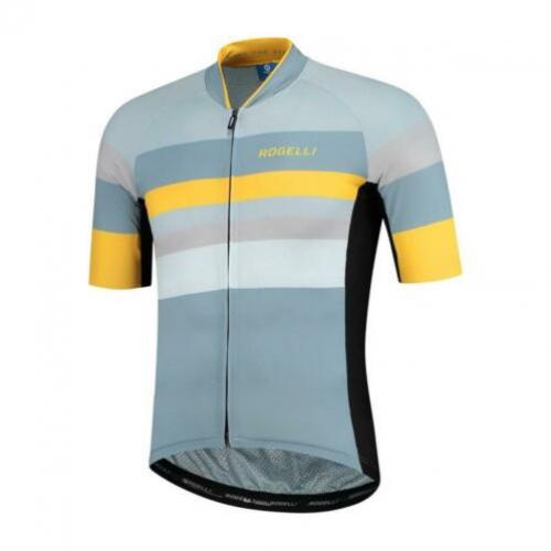 Fietsshirt Rogelli Peak grijs/oranje Pro pasvorm