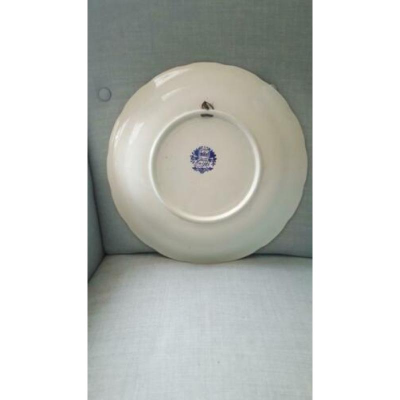 Oud Delfts blauw wandbord (39 cm) +- 1950