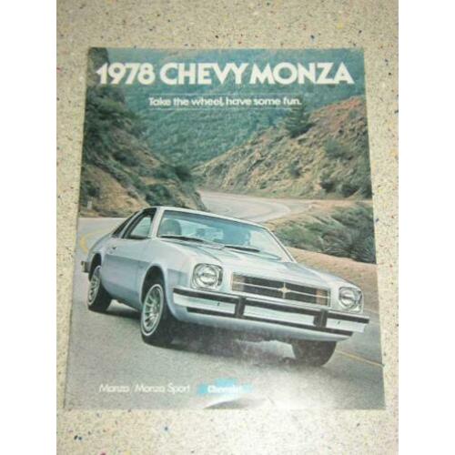 USA brochure Chevrolet Monza 1978