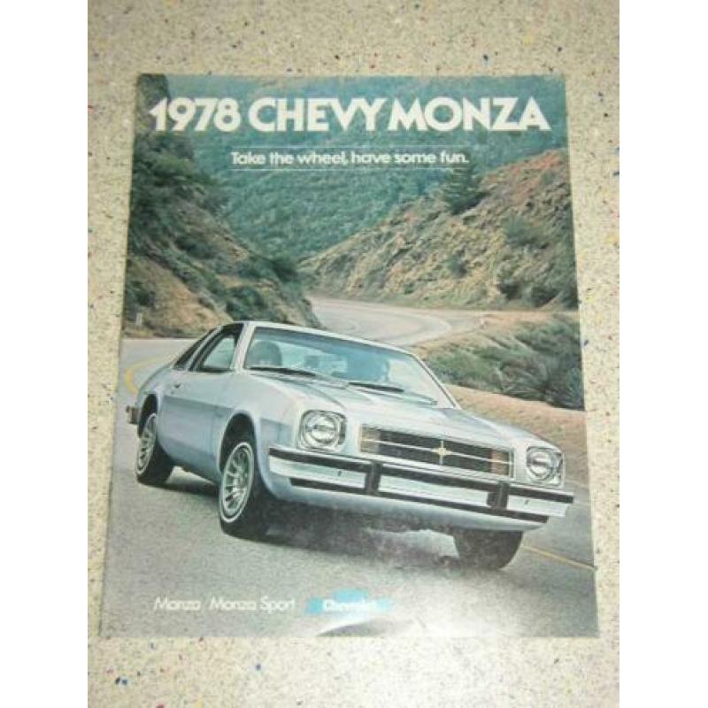 USA brochure Chevrolet Monza 1978