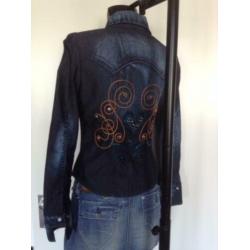 SOS jeansblouse bij ORZA studio, maat 34/XS