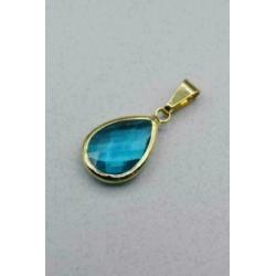 Topaas hanger - verguld