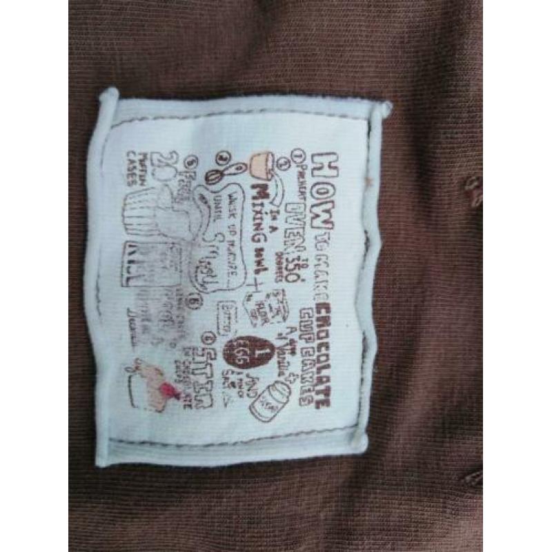 Eager Beaver shirt met kort mouw ( bruin, 116)