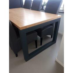 Z.g.a.n. Eetset met 6 stoelen