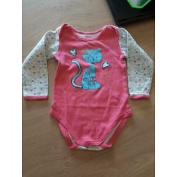 Set van 4 meidenrompers mt 74 ( los 0,50 per stuk )