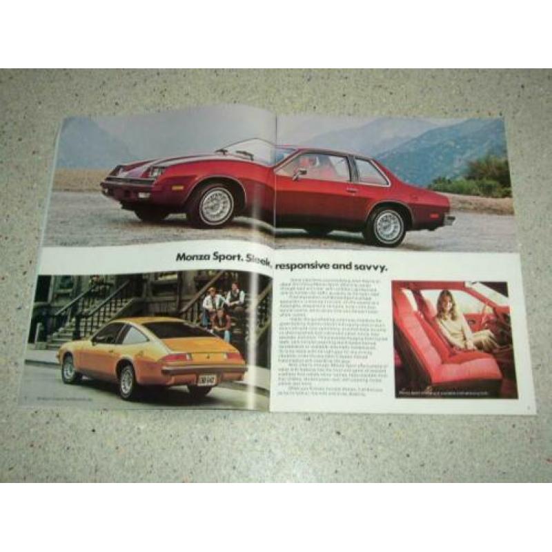 USA brochure Chevrolet Monza 1978