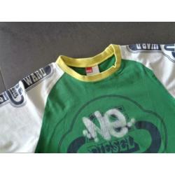 Groene blouse mt 122/128 merk: hema