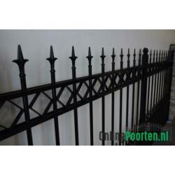 Smeedijzeren poort 'Belfast' 150x350/400cm compleet nu € 999