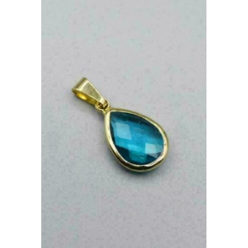Topaas hanger - verguld