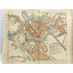 ?? Plattegrond (Gebruikt) | Zwolle | ANWB | Jaren 30 | #1