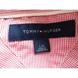 L/TOMMY HILFIGER Overhemd met een fijn rood ruitje