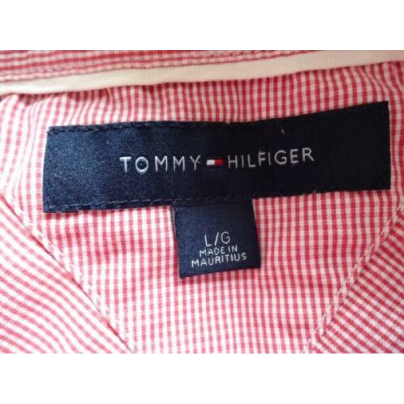 L/TOMMY HILFIGER Overhemd met een fijn rood ruitje