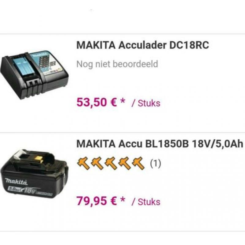 Makita accu combihamer incl. stofafzuiging 18V 5.0ah
