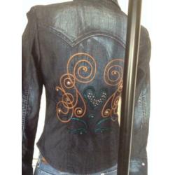 SOS jeansblouse bij ORZA studio, maat 34/XS