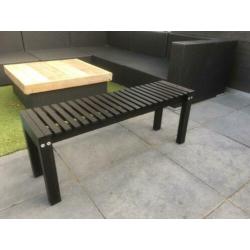 Tuinbankje zwart