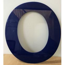 Grote letters blauw