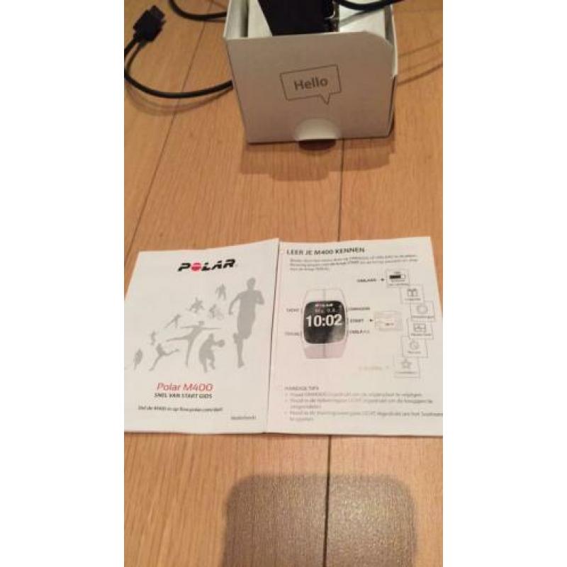 Polar M400 in doos + handleiding als nieuw