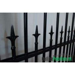 Smeedijzeren poort 'Belfast' 150x350/400cm compleet nu € 999