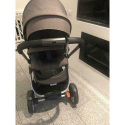 Stokke crusi duowagen black melange