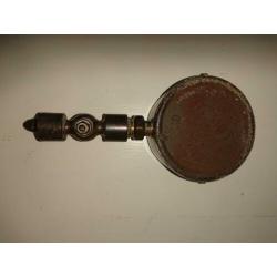 Antieke meter oude waterdruk meter koperen kraan
