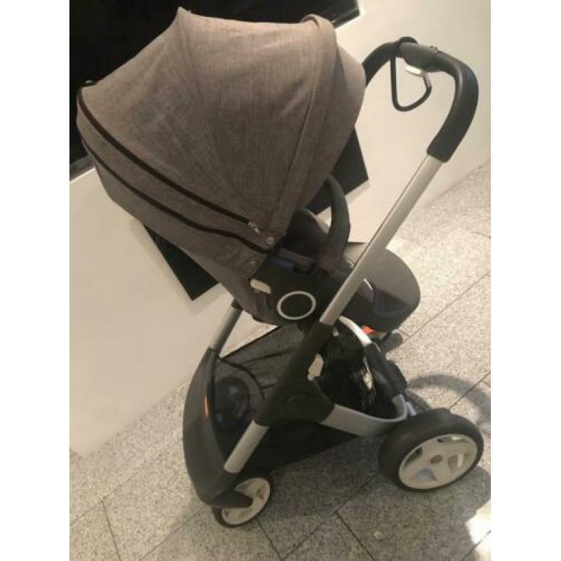 Stokke crusi duowagen black melange