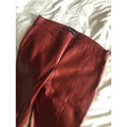 Rode leren broek/legging Zara