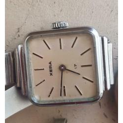 4 antieke incabloc horloges